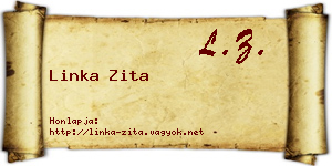 Linka Zita névjegykártya